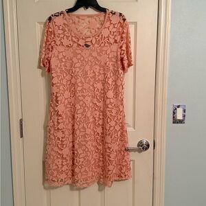 Cute pink dress.  Size medium. Only worn three times.